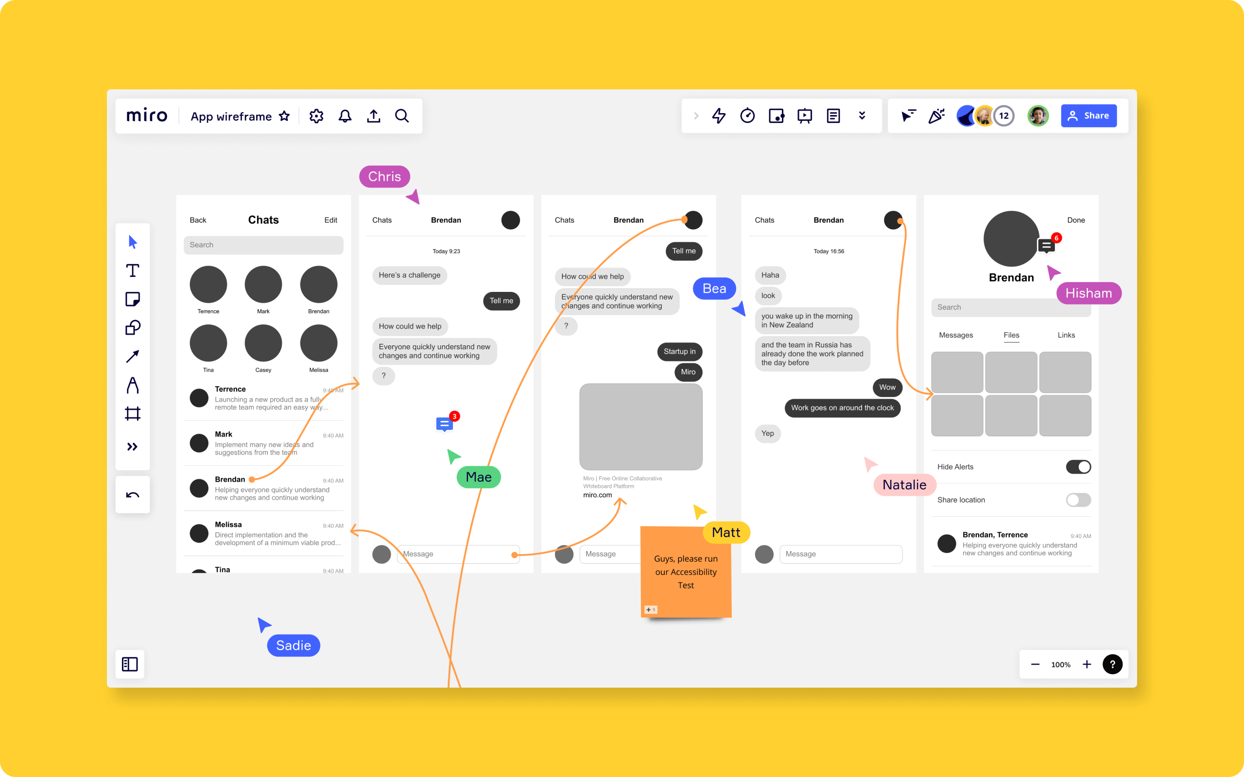 Create a value proposition canvas in Miro