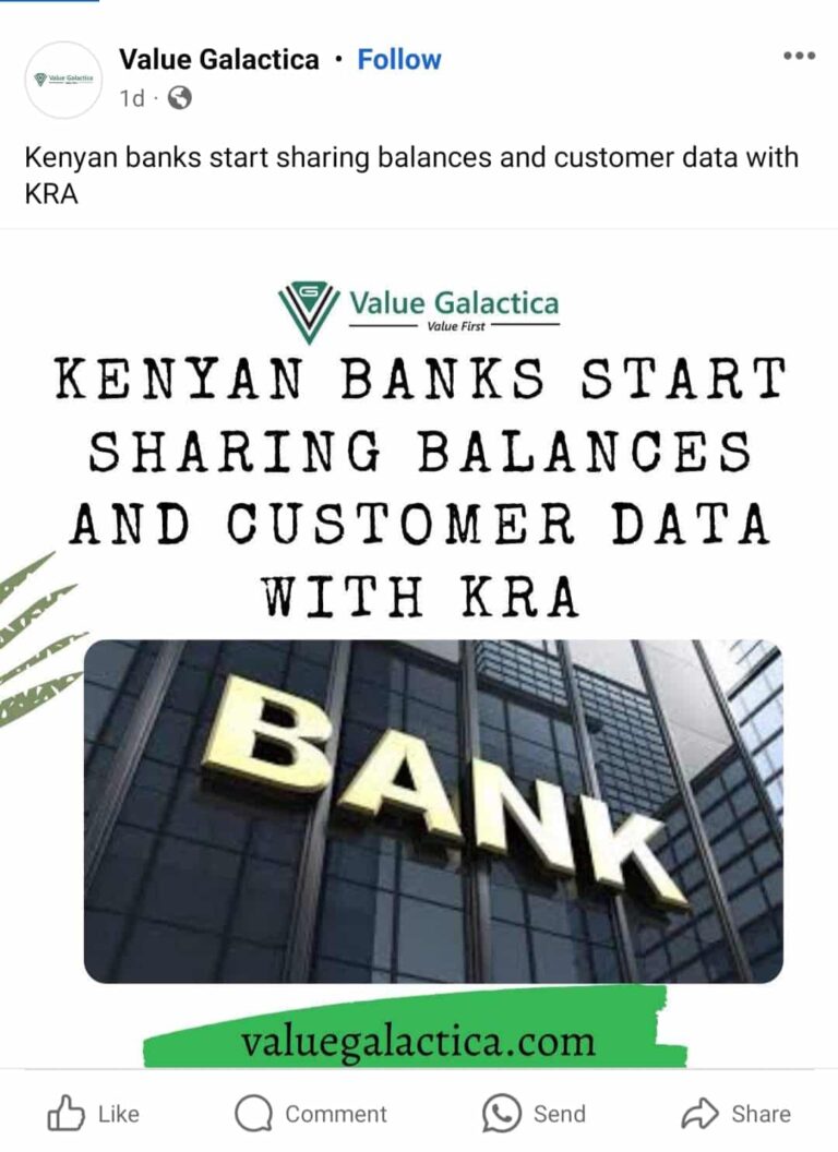 “Debunked: Misleading Claims of Kenyan Banks Sharing Customer Data and Balances with KRA”